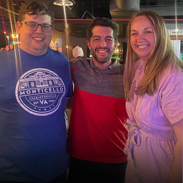 Jordan with friends and partners